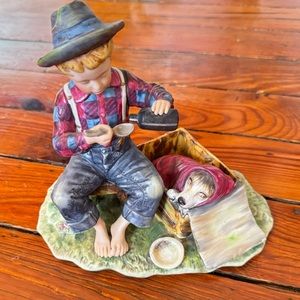 Norman Rockwell First Edit. THE MYSTERIOUS MALADY Four Seasons Figurine (Gorham)